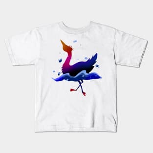 Splashing Bird Kids T-Shirt